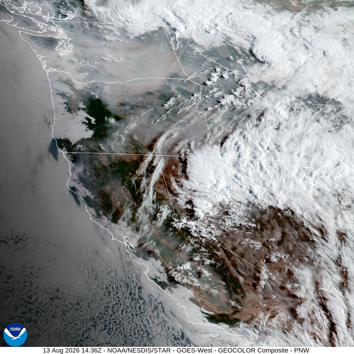 Satellite Imagery of western US